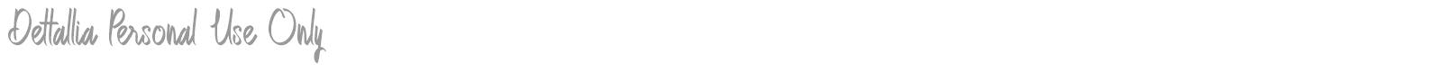 Dettallia font preview